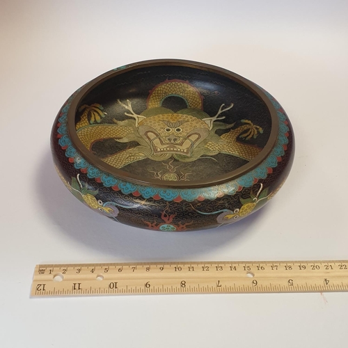 23 - Late 19th Century Cloisonné Bowl, Diameter 20 x 7cm