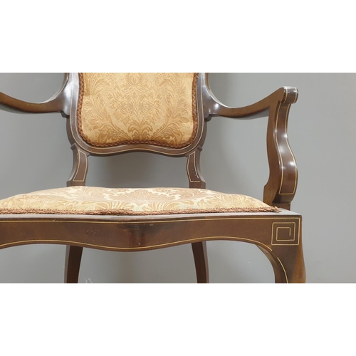 28 - Inlaid Mahogany Bedroom Chair