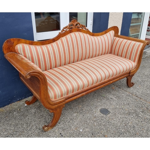 66 - Scroll End Couch, Length 200cm