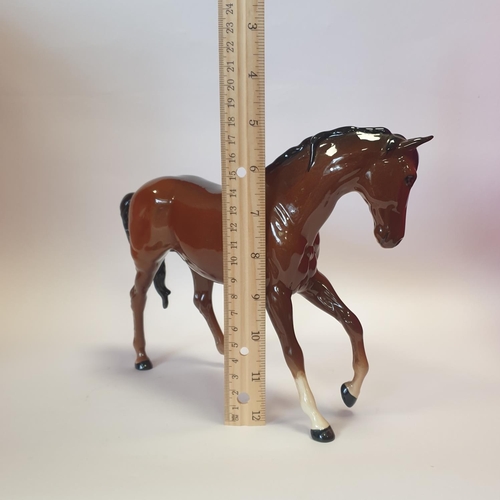 50 - Royal Doulton porcelain horse figure, 24cm x 18.5cm