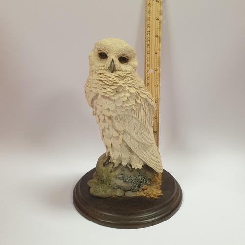 139 - Snowy Owl Ornament, Country Artists Height 21cm