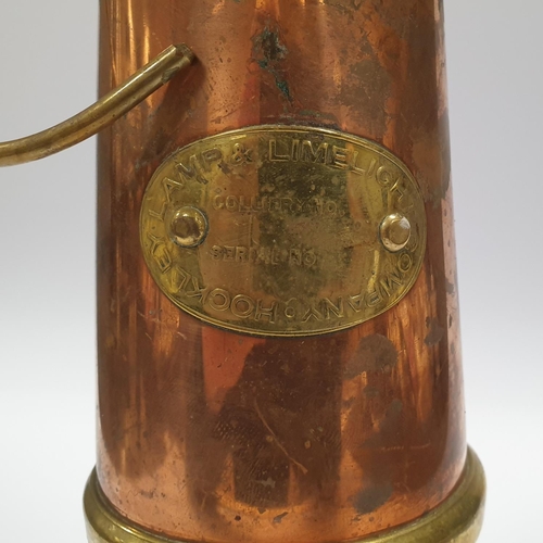 163 - Brass and Copper Miner's Lamp