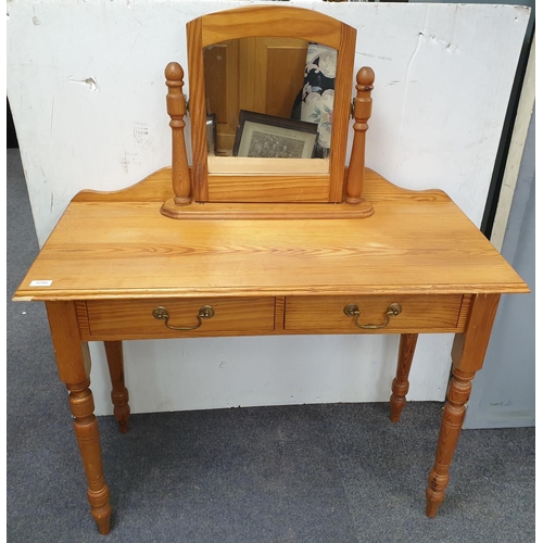 836 - Pine Dressing Table with Mirror