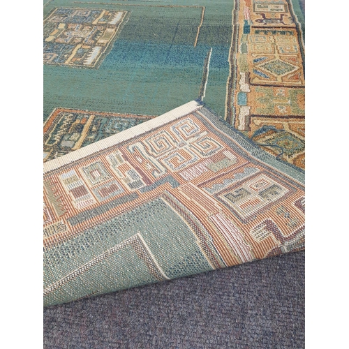 19 - Two Modern Rugs measuring 175 x 115cm (Red) and 157 x 120cm (Green)