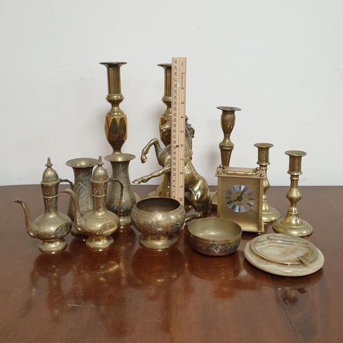 49 - Lot of 14 Pieces of Assorted Brass