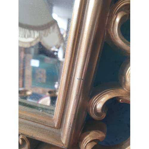 23 - Gilt Framed Wall Mirror, H:90 x W:57cm