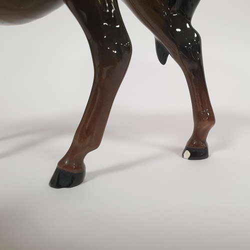 40 - A Beswick Porcelain Horse Figure, Height 17cm approx. - small chip to back leg