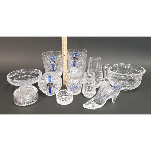 55 - Lot of 12 pieces Tipperary Crystal Cut Glass