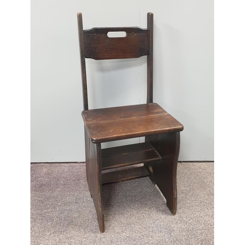 83 - Library Chair/Steps, Height 91cm