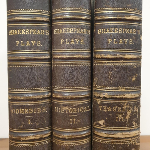 84 - Lot of 3x Bound Volumes of Shakespeare's Plays