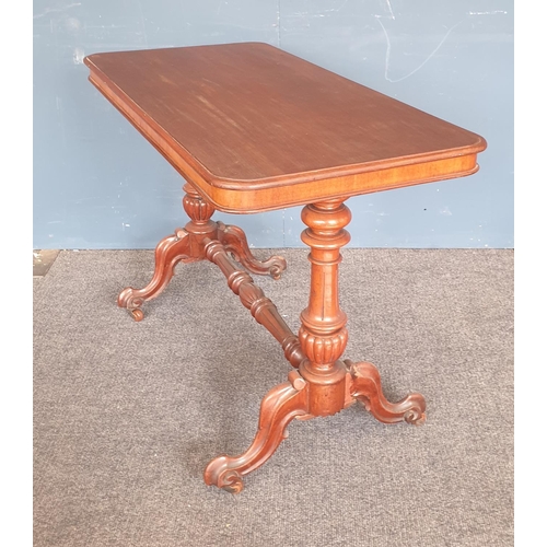 97 - Mahogany Occasional/Side Table, H:73 x W:107 x D:54cm