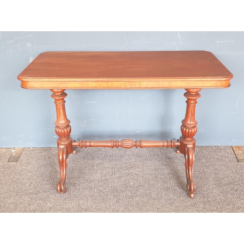 97 - Mahogany Occasional/Side Table, H:73 x W:107 x D:54cm