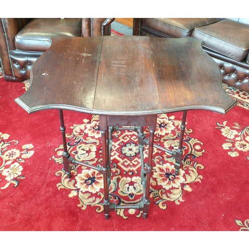 96 - Sutherland Drop Leaf Table, H:67 x W:80 x D:76cm Fully Extended