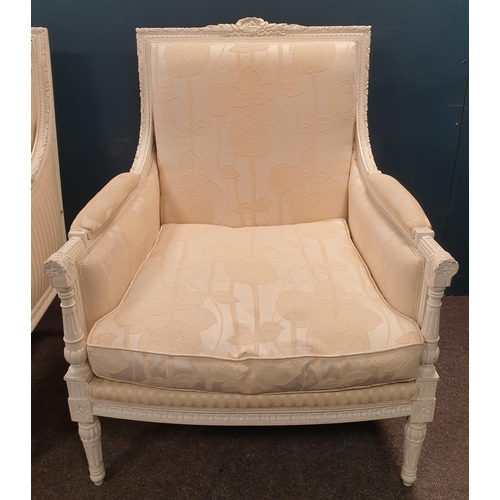 119 - French Style Three Piece Suite Comprising Two Seater Sofa (H:102 x W:140 x D:75cm, Seat Height 45cm)... 