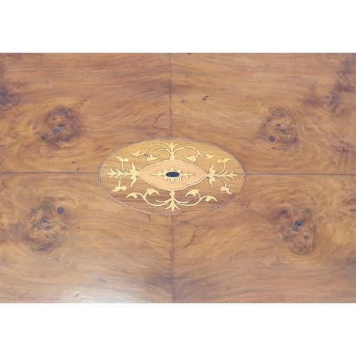 126 - Victorian Inlaid Mahogany Tilt-Top Occasional Table, H:73 x W:132 x D:94cm