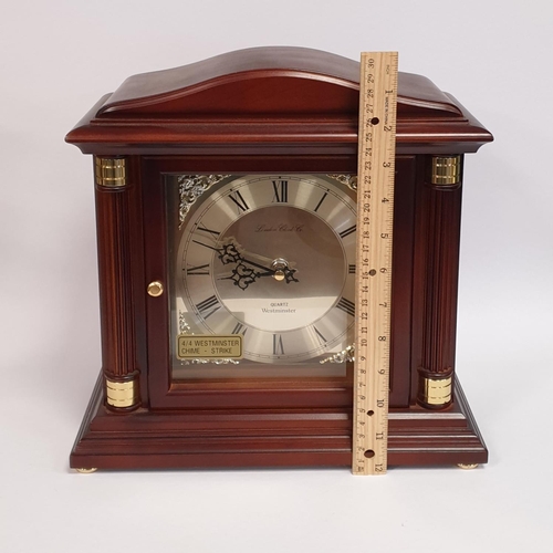 138 - Battery Operated Mantel Clock with Westminster Chime (Untested), H:30 x W:30 x D:15cm