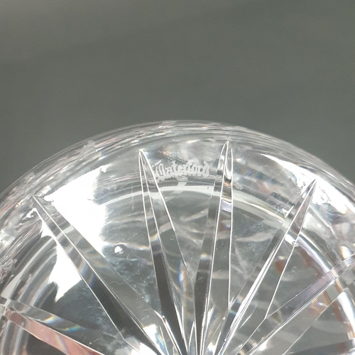 183 - Waterford Crystal Biscuit Barrell, Height 18cm x Diameter 13cm