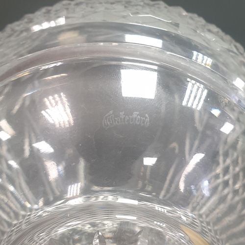 185 - Waterford Crystal Glandore Rose Bowl, Height 15cm x Diameter 15cm