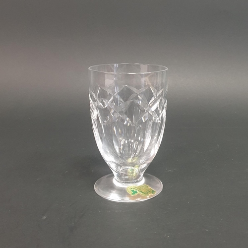 195 - 6x Waterford Crystal Wine Glasses, Height 9.5cm