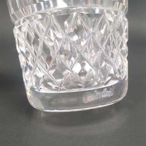 196 - A Waterford Crystal Decanter (H:28cm) and Six Glasses (H:9cm)