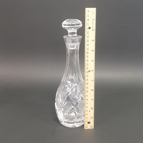 196 - A Waterford Crystal Decanter (H:28cm) and Six Glasses (H:9cm)