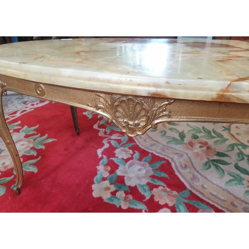 129 - Onyx Coffee Table, L: 100cm  x w: 51cm x h:43cm