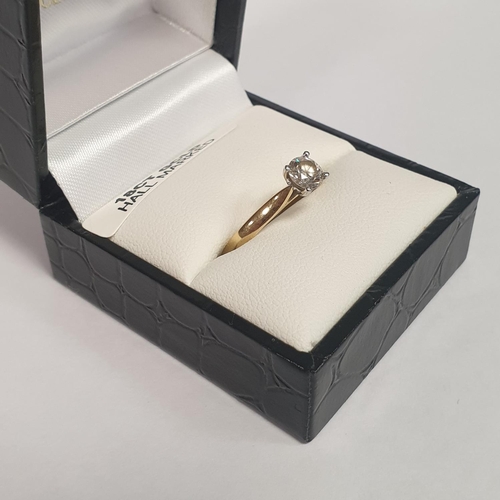 303 - Diamond Ring - Single Brilliant Diamond Claw Set in 18ct Gold on 18ct Yellow Gold Shank. Carat Weigh... 