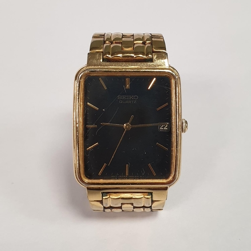 306 - Gents Rolled Gold Bracelet Seiko Watch