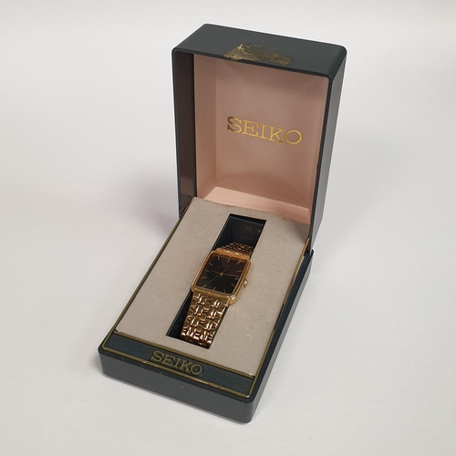 306 - Gents Rolled Gold Bracelet Seiko Watch