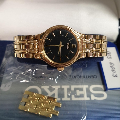 307 - Ladies Rolled Gold Bracelet Seiko Watch