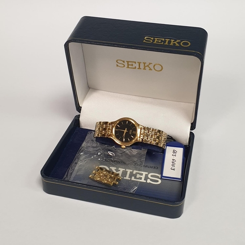 307 - Ladies Rolled Gold Bracelet Seiko Watch