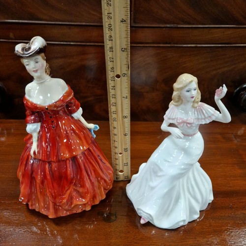 356 - Lot of 2x Royal Doulton Figures - Vivienne (Height 19cm) and Anna (Height 16cm)