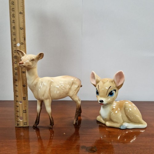 361 - Lot of 2x Figures, Beswick Deer (Height 15cm) and Wade Bambi Figure (Height 11cm)