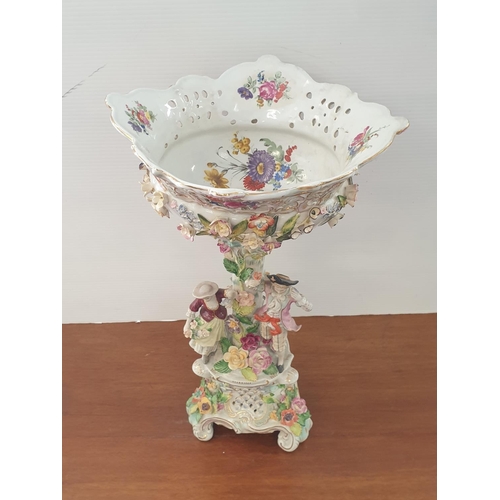 442 - Capodimonte Porcelain Centerpiece, Height 49cm