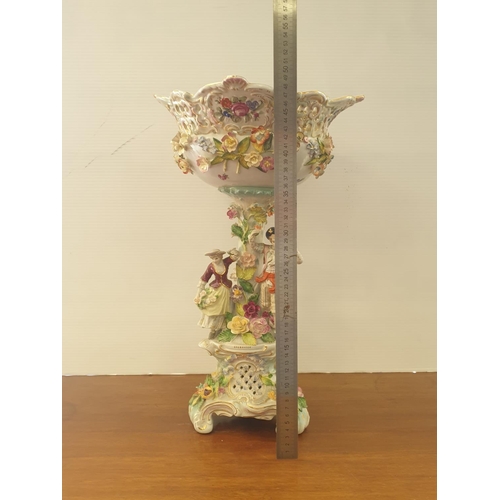 442 - Capodimonte Porcelain Centerpiece, Height 49cm