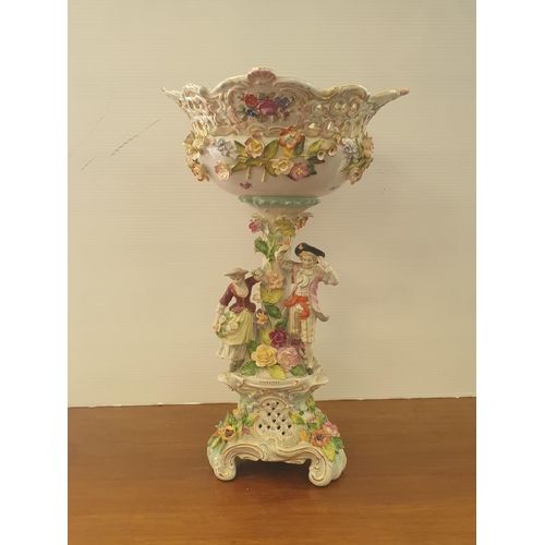 442 - Capodimonte Porcelain Centerpiece, Height 49cm