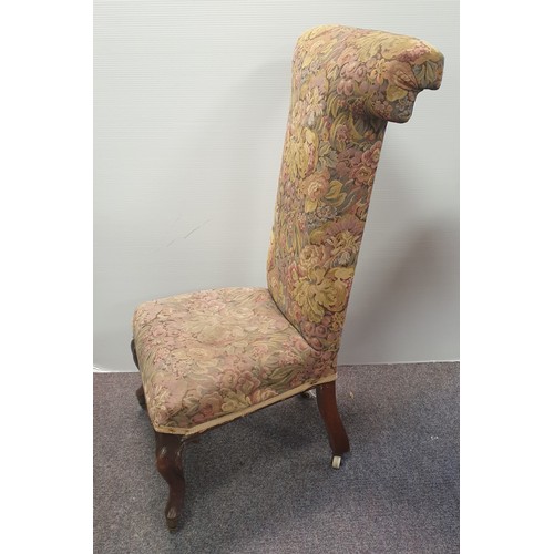 366 - Victorian Mahogany Prie Dieu Chair