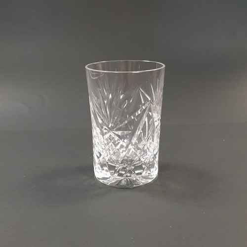 395 - Lot of 12x Crystal Glasses H: 8.5cm