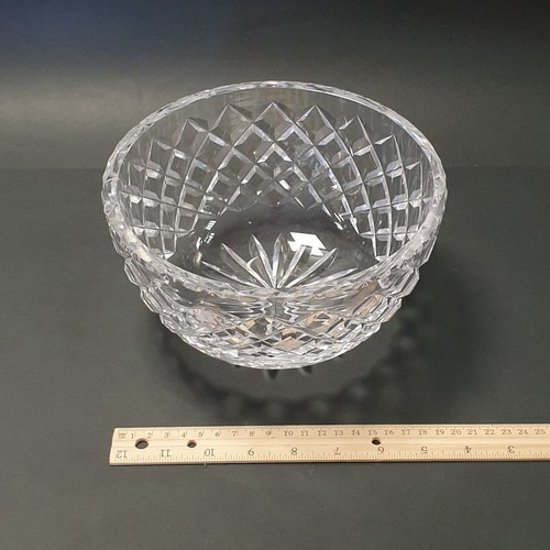 446 - Lot of 3x Crystal Cut Glass Bowls