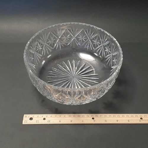 446 - Lot of 3x Crystal Cut Glass Bowls