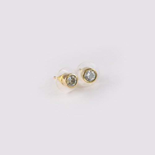 464 - 9ct Gold Stone-Set Earrings