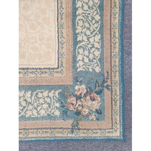 169 - Gold & Green Rug, L:230 x W:160cm