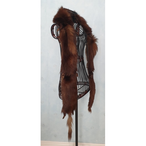 206 - Fox Fur Stole by S. Donnelly Ltd., Length 66