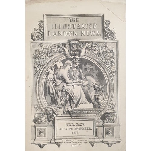 632 - Antique Book The Illustrated London News, July to December 1874