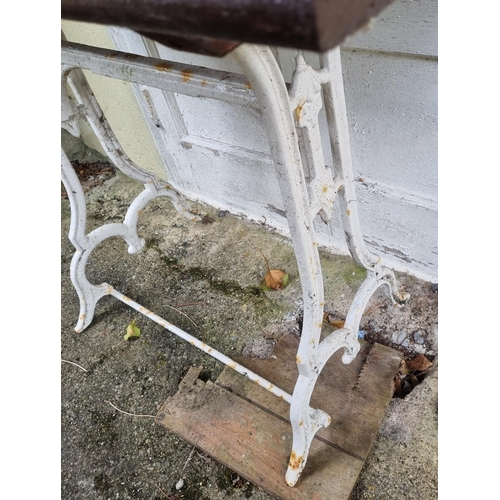 672 - Cast Iron Garden Table