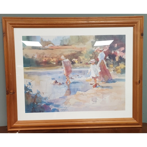 703 - Framed Print and Wall Mirror (H:58 x W:78cm)