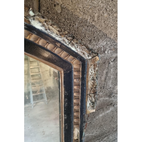 713 - Large Overmantle Mirror, H:171 x W:136cm