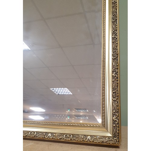 590 - Large Gilt Framed Bevelled Glass Mirror, 109cm x 83m