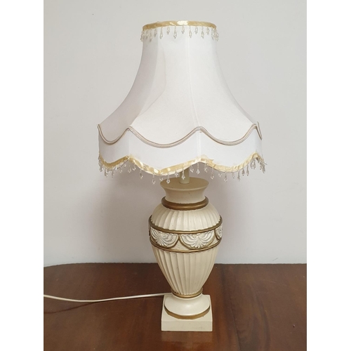 739 - Table Lamp and Shade, Height 77cm Overall