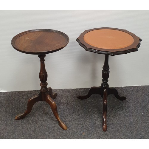 746 - Two Wine Tables, one with leather top